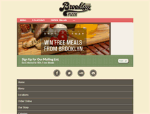 Tablet Screenshot of brooklynpizzaonline.com